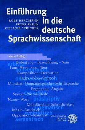 Einführung in die deutsche Sprachwissenschaft Social Sciences