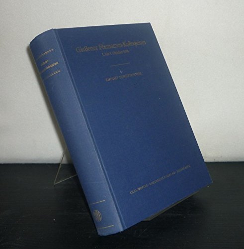 Giessener Flurnamen-Kolloquium: 1. bis 4. Oktober 1984. Bibliographie - 47 Beiträge - Register (Beiträge zur Namenforschung / Beihefte - Neue Folge) Books