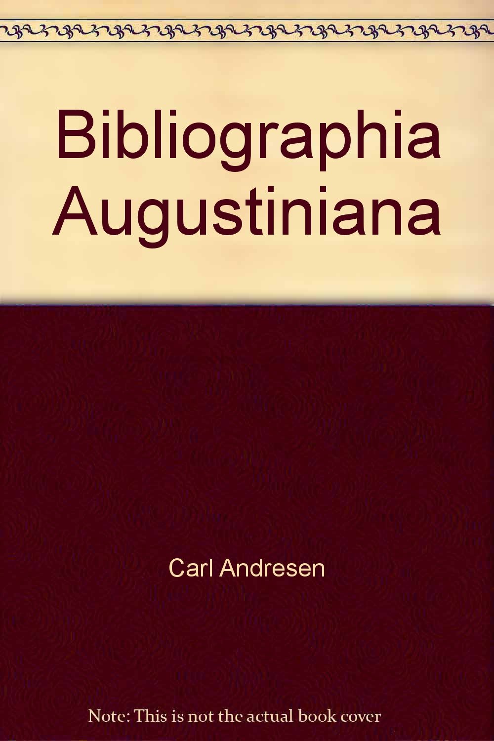 Bibliographia Augustiniana. Books