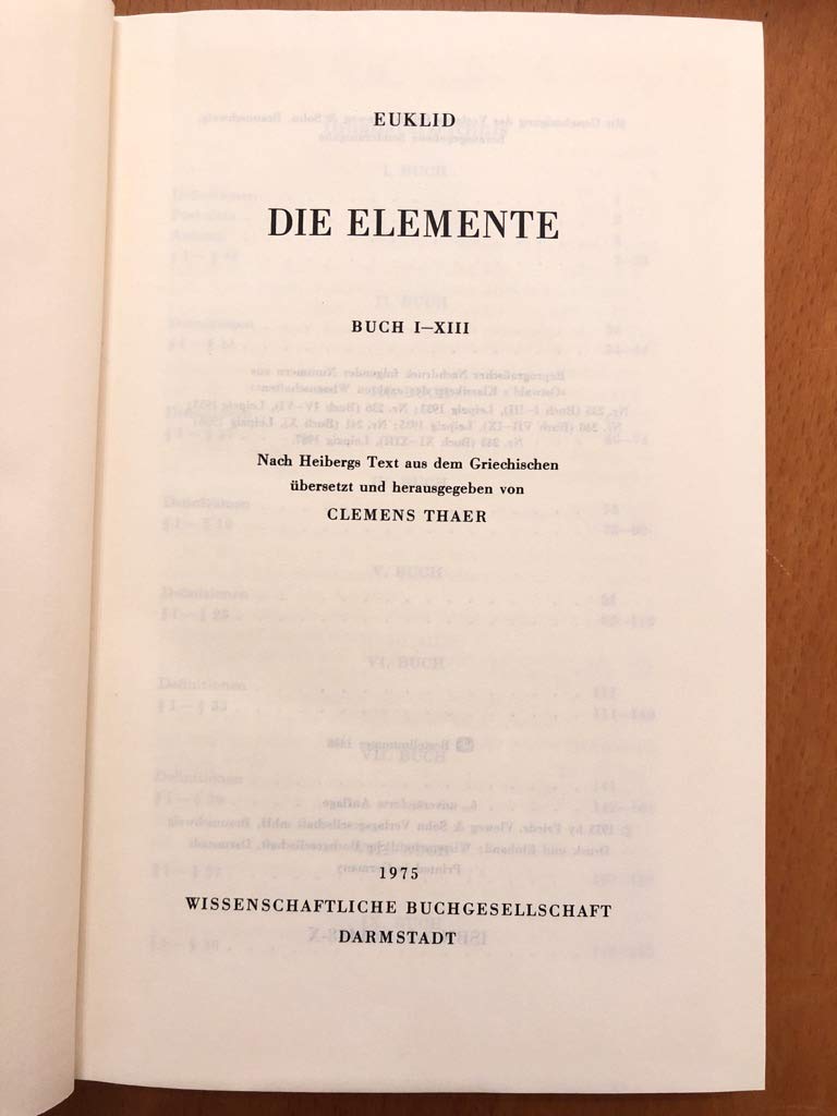 Die Elemente: Ostwalds Klassiker 235, 236, 240, 241, 243 (Bibliothek klassischer Texte) Mathematics