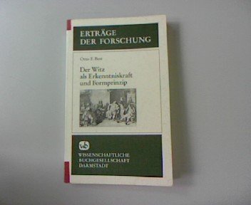 Der Witz als Erkenntniskraft und Formprinzip (Erträge der Forschung) Professional & Reference Books