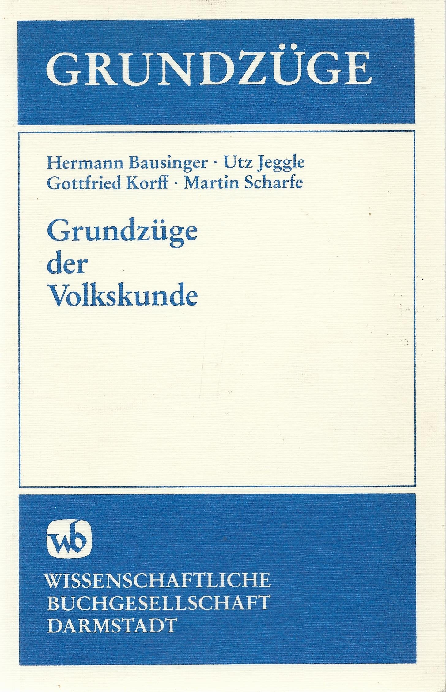 Grundzüge der Volkskunde General education Books