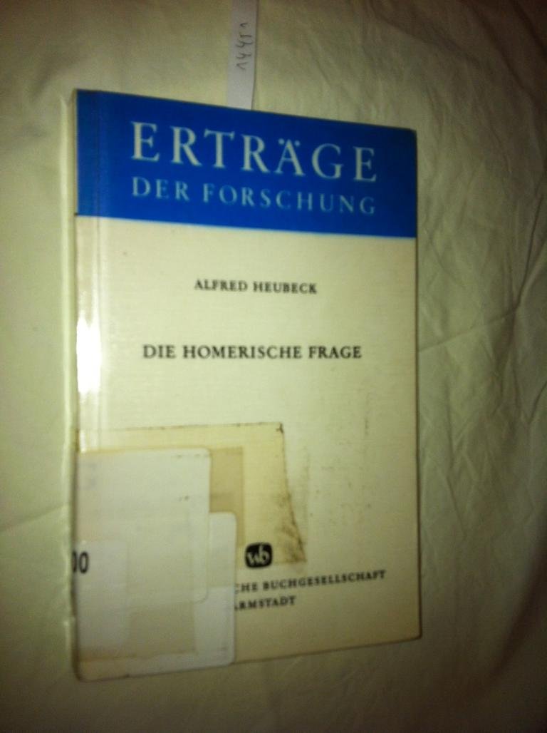 Die homerische Frage (Erträge der Forschung) Professional & Reference Books
