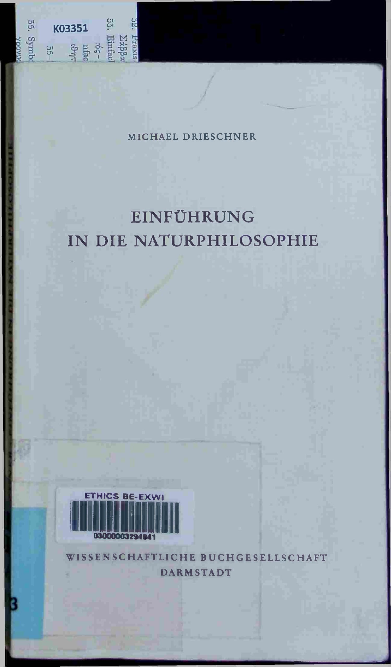 Einführung in die Naturphilosophie Natural Sciences