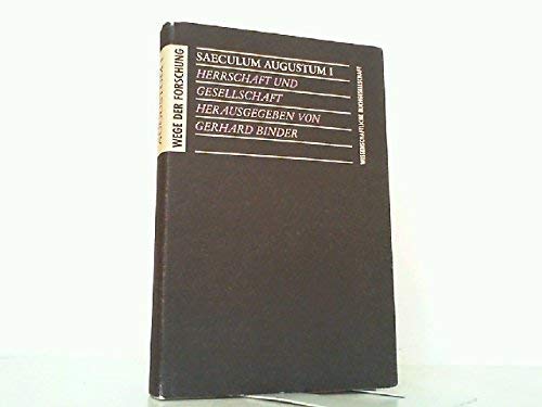 Saeculum Augustum, in 3 Bdn., Bd.1, Herrschaft und Gesellschaft Computer Science