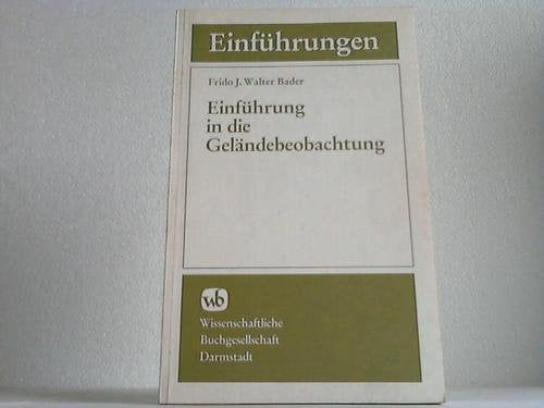 Einführung in die Geländebeobachtung Natural Sciences