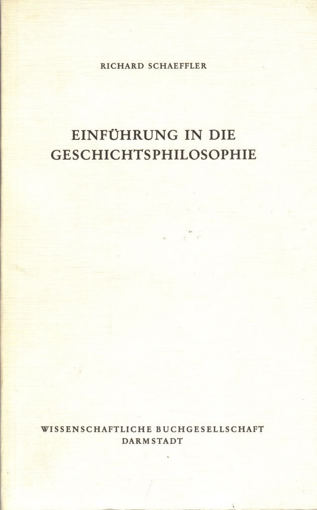Einführung in die Geschichtsphilosophie Philosophy