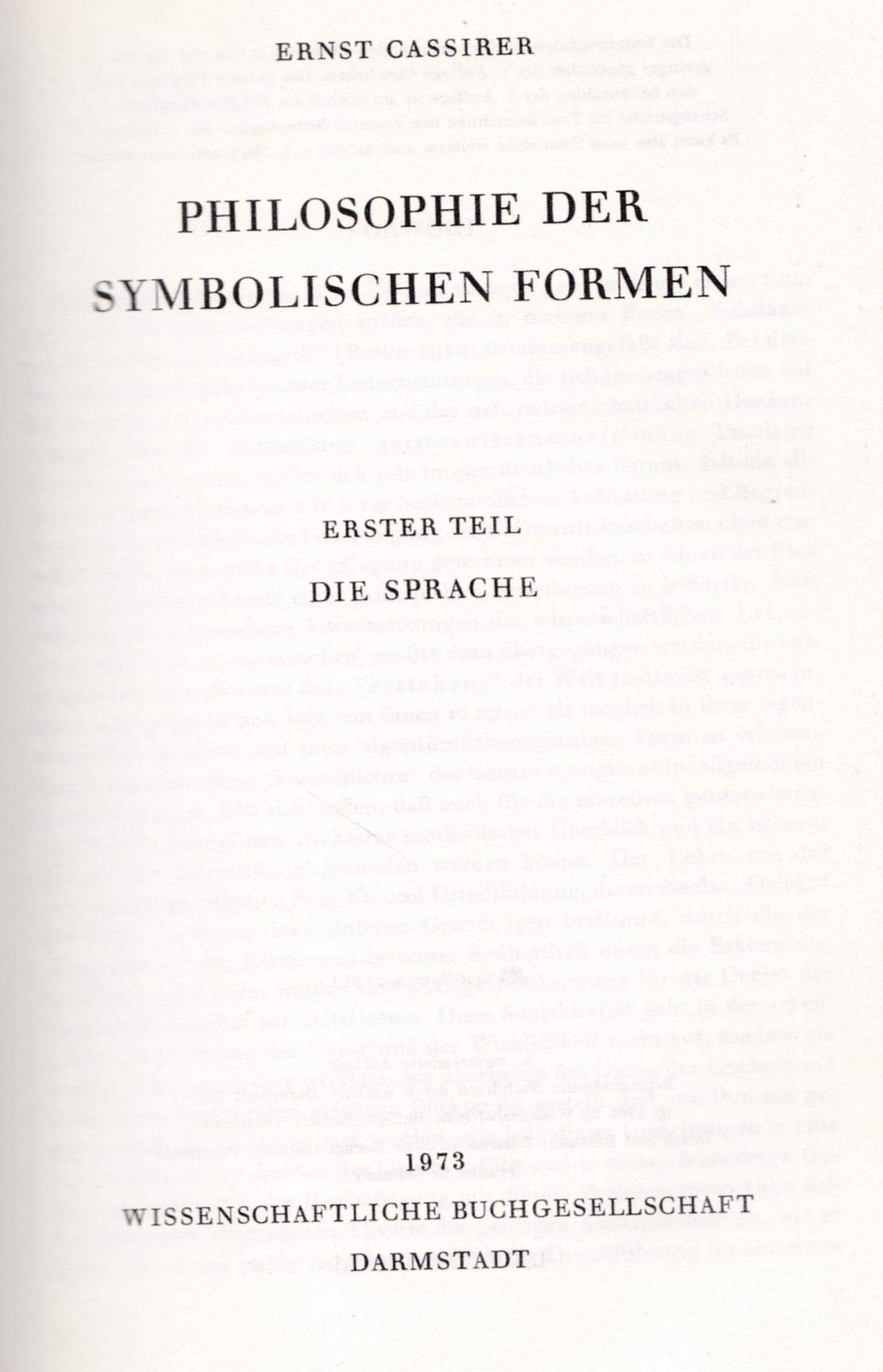 Philosophie der symbolischen Formen / Die Sprache: Mit: Wesen und Wirkung des Symbolbegriffs (Philosophie der symbolischen Formen: Mit: Wesen und Wirkung des Symbolbegriffs) Film, Art & Culture