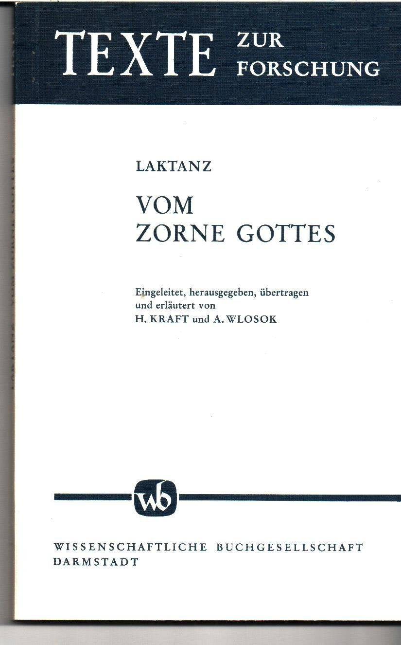 Vom Zorne Gottes (Texte zur Forschung) Religion & Esotericism