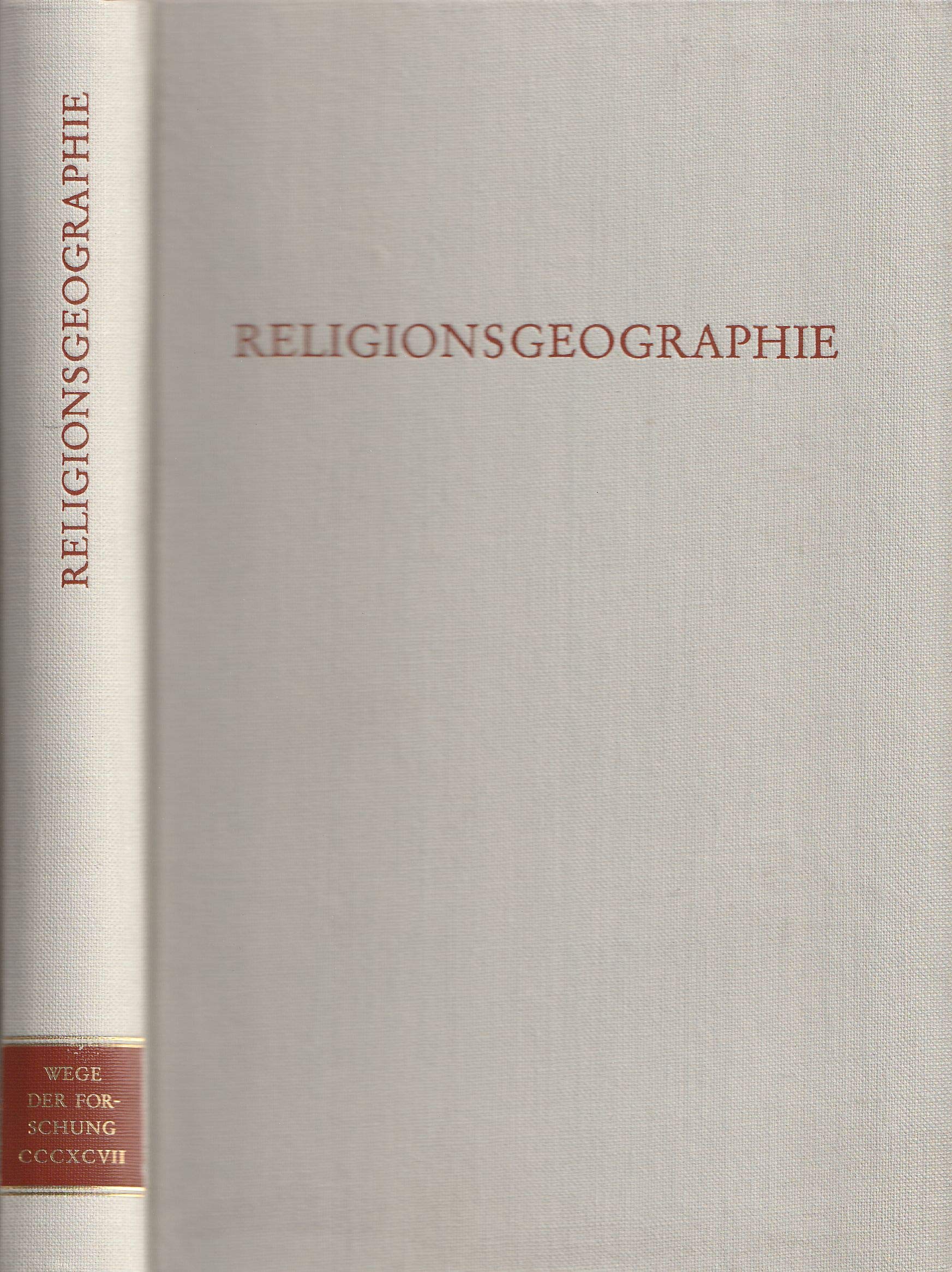 Religionsgeographie. (Wege der Forschung) Books