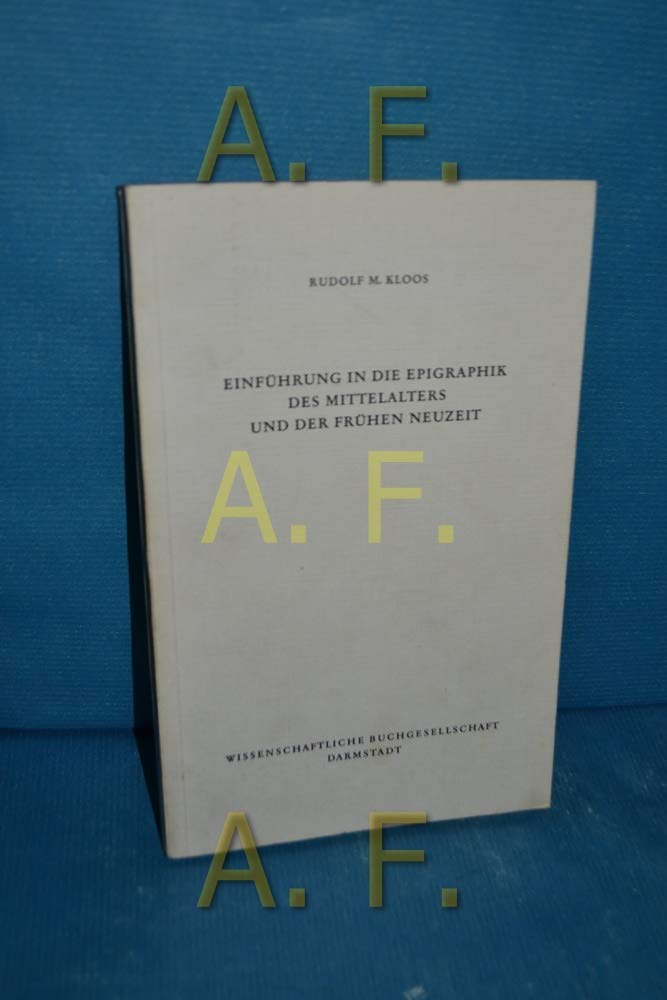 Einführung in die Epigraphik des Mittelalters und der frühen Neuzeit Politics & History