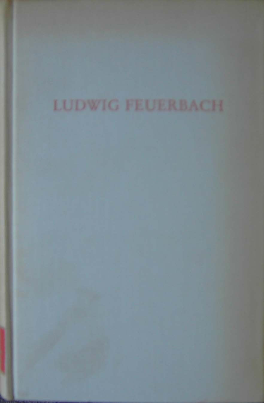 Ludwig Feuerbach. (Wege der Forschung) Science