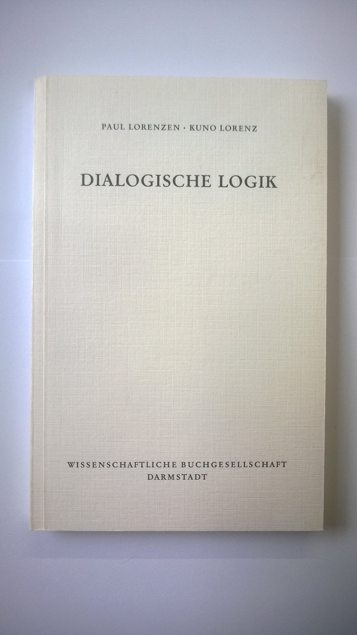 Dialogische Logik. book