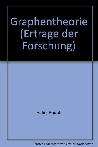 Graphentheorie I. ( = Erträge der Forschung, 138) . Books