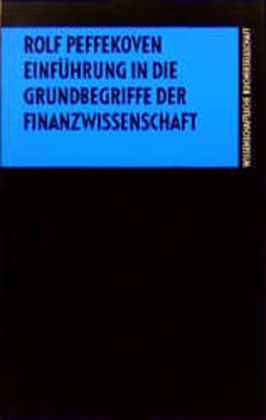 Einführung in die Grundbegriffe der Finanzwissenschaft Law