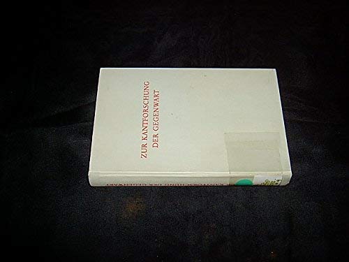 Zur Kantforschung der Gegenwart (Wege der Forschung) Books