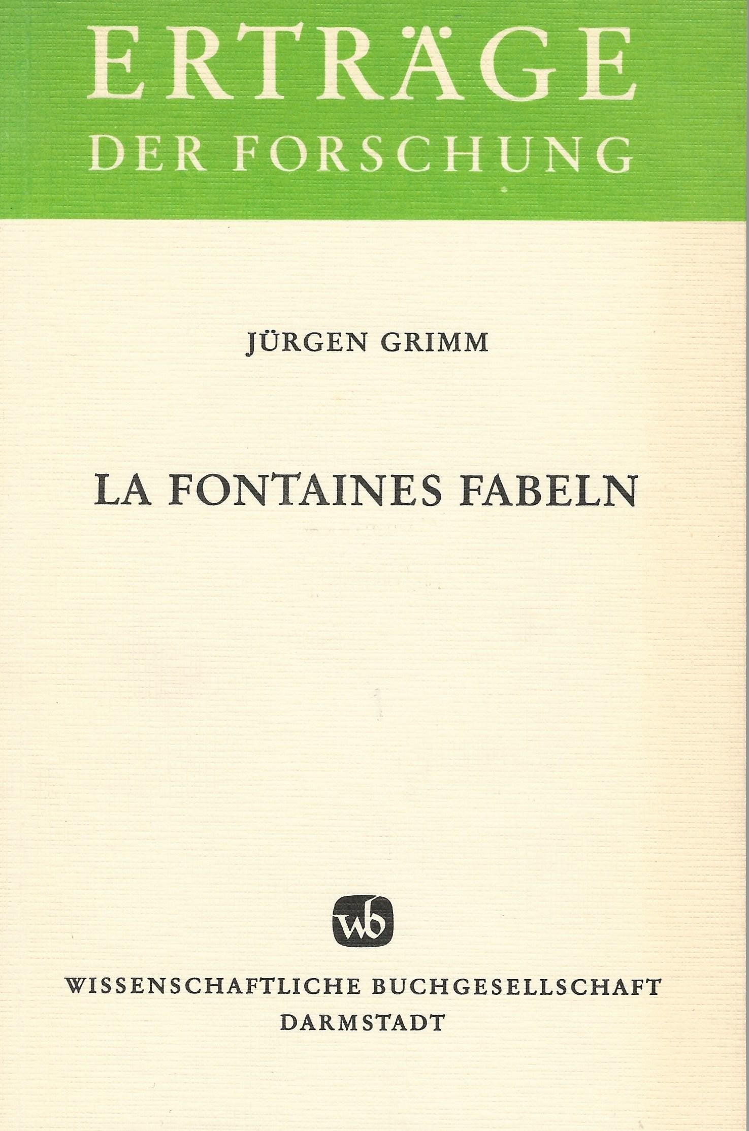 LaFontaines Fabeln (Erträge der Forschung) Books