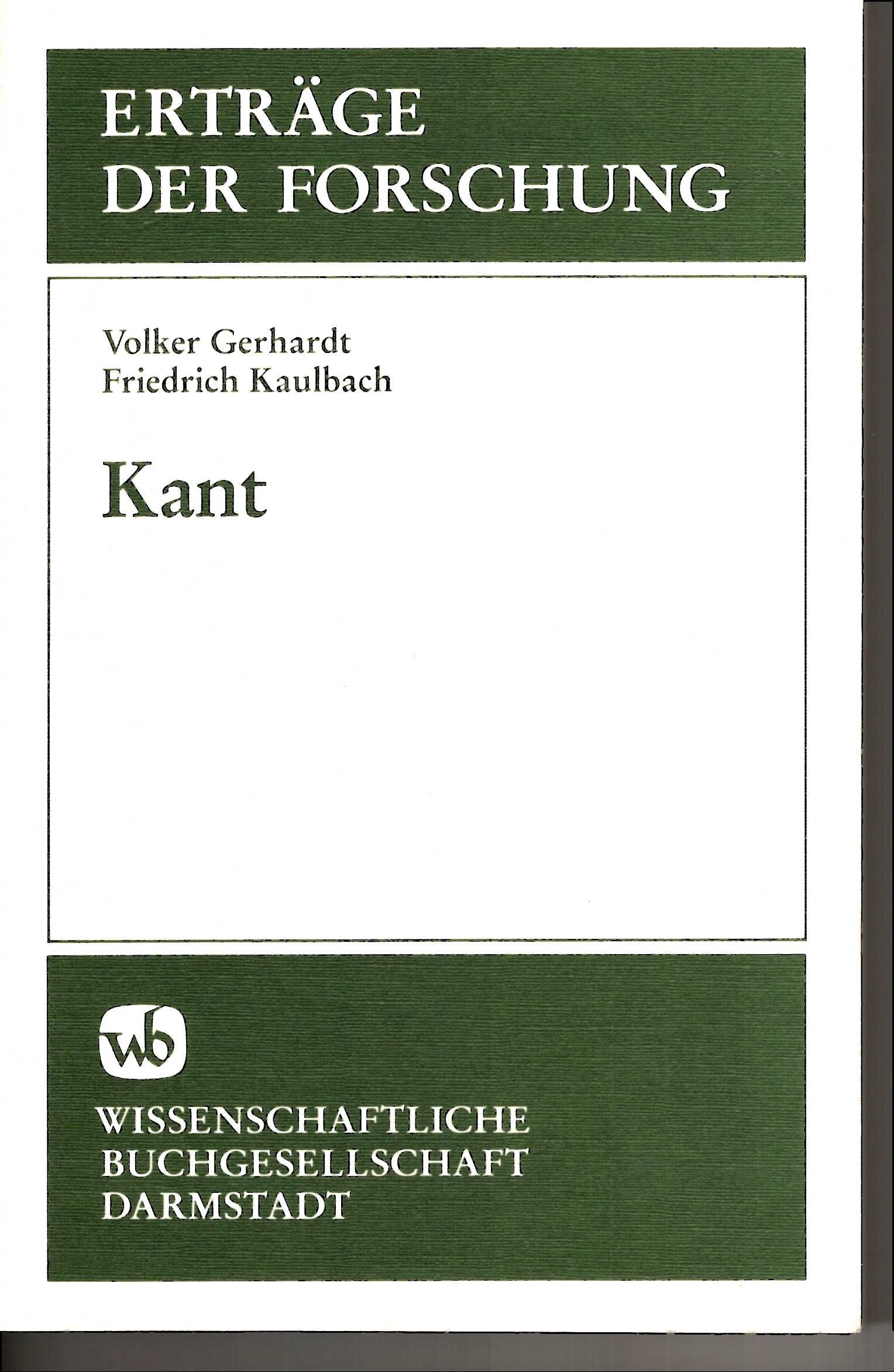 Kant (Erträge der Forschung) Philosophy
