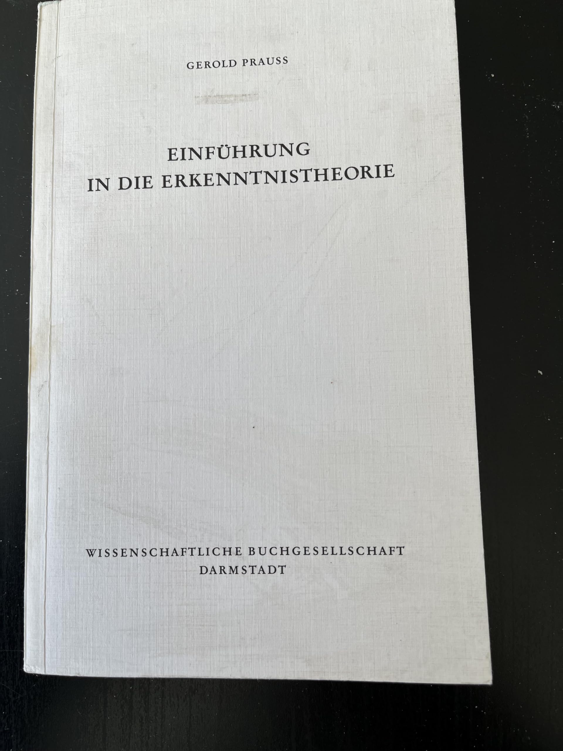 Einführung in die Erkenntnistheorie Philosophy
