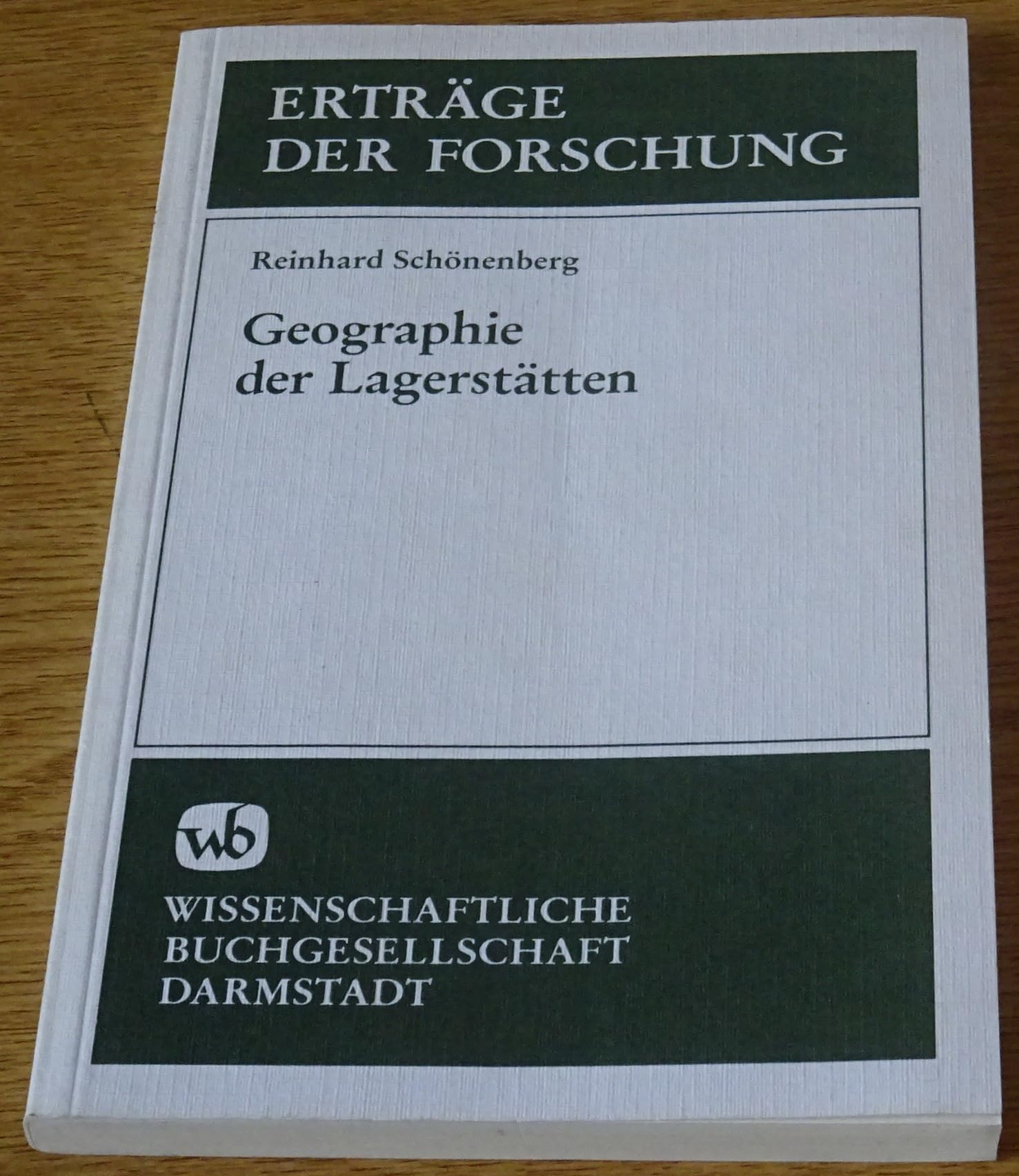 Geographie der Lagerstätten (Erträge der Forschung) Books