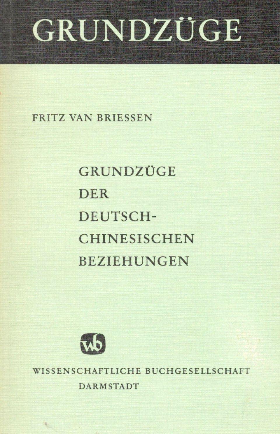 Grundzüge der deutsch-chinesischen Beziehungen. Books