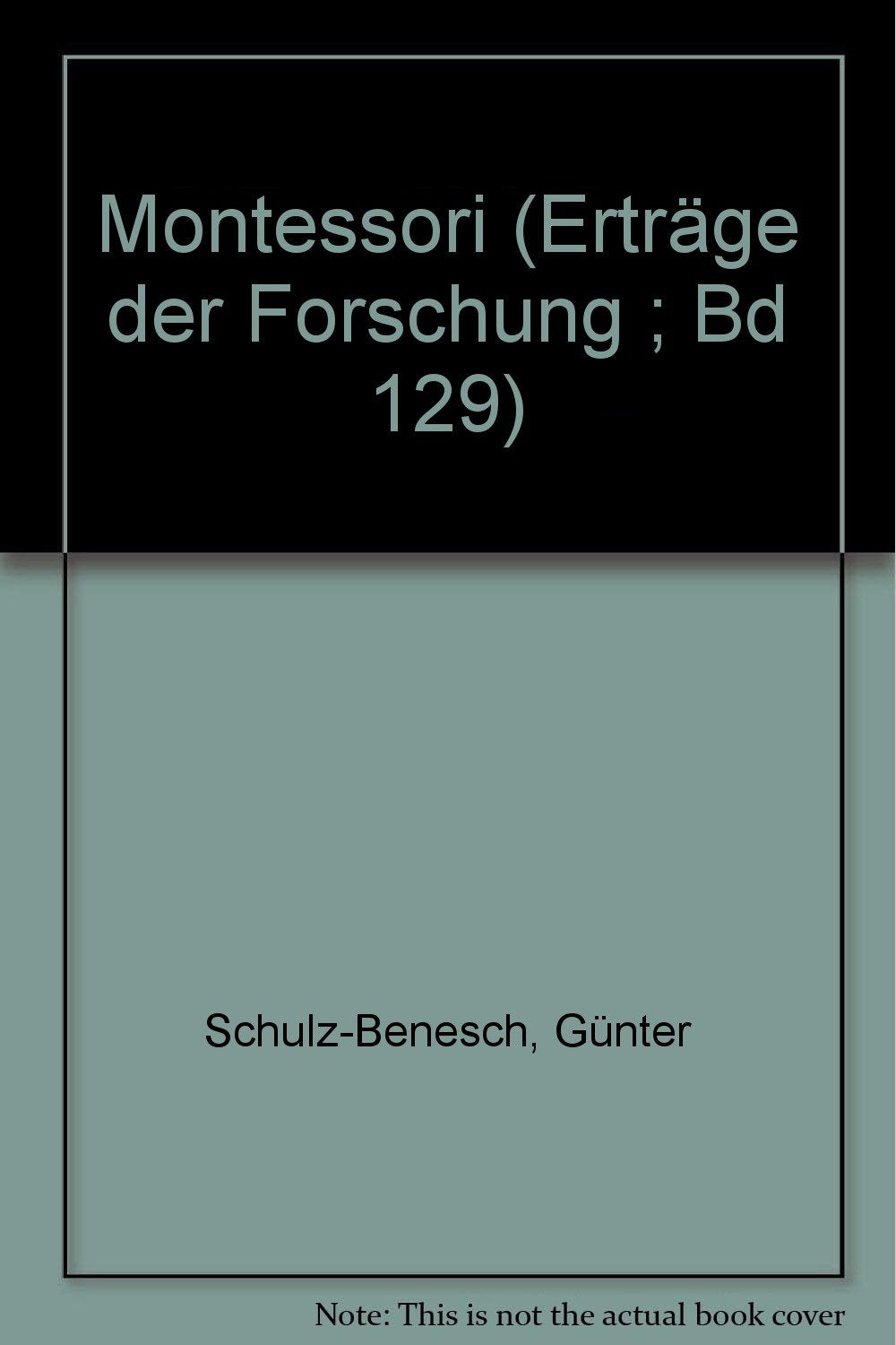 Montessori (Erträge der Forschung) Books
