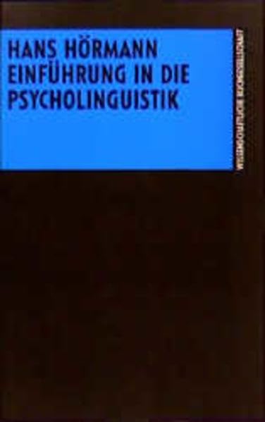Einführung in die Psycholinguistik Psychology