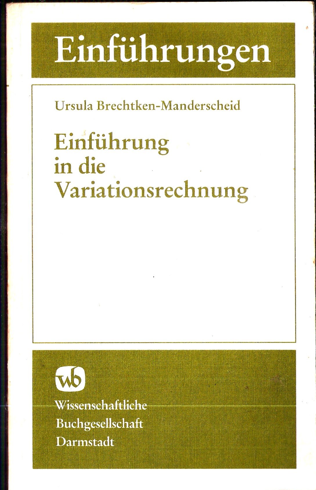Einführung in die Variationsrechnung Mathematics