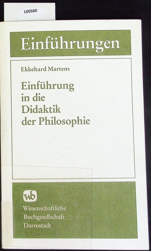 Einführung in die Didaktik der Philosophie Philosophy