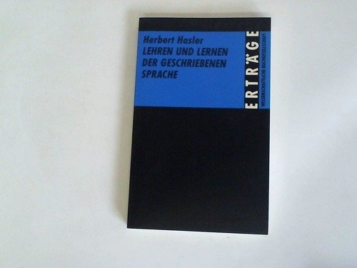 Lehren und Lernen der geschriebenen Sprache (Erträge der Forschung) Education & Training