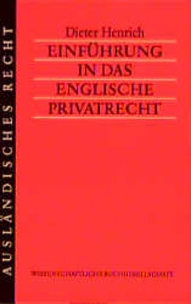 Einführung in das englische Privatrecht (Ausländisches Recht) Books