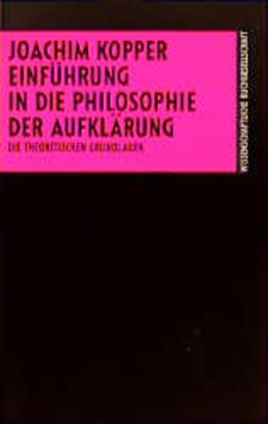 Einführung in die Philosophie der Aufklärung book