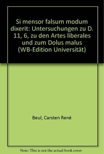 Product Image: Si mensor falsum modum dixerit