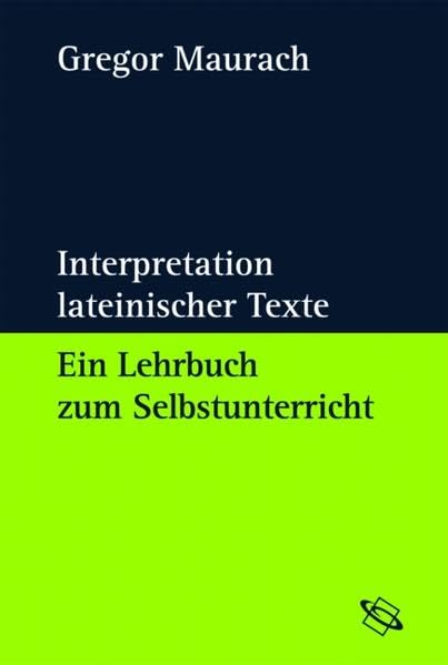 Interpretation lateinischer Texte Contemporary literature