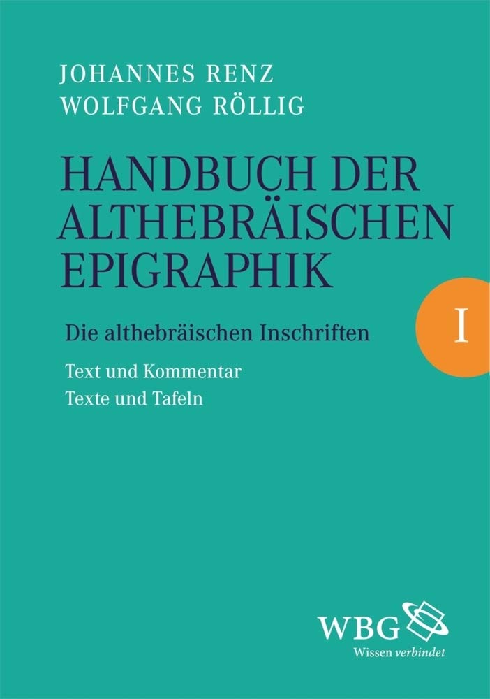 Handbuch der althebräischen Epigraphik BD. I Social Sciences