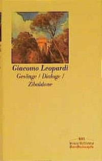 Gesänge. Dialoge und andere Lehrstücke. Zibaldone Contemporary literature