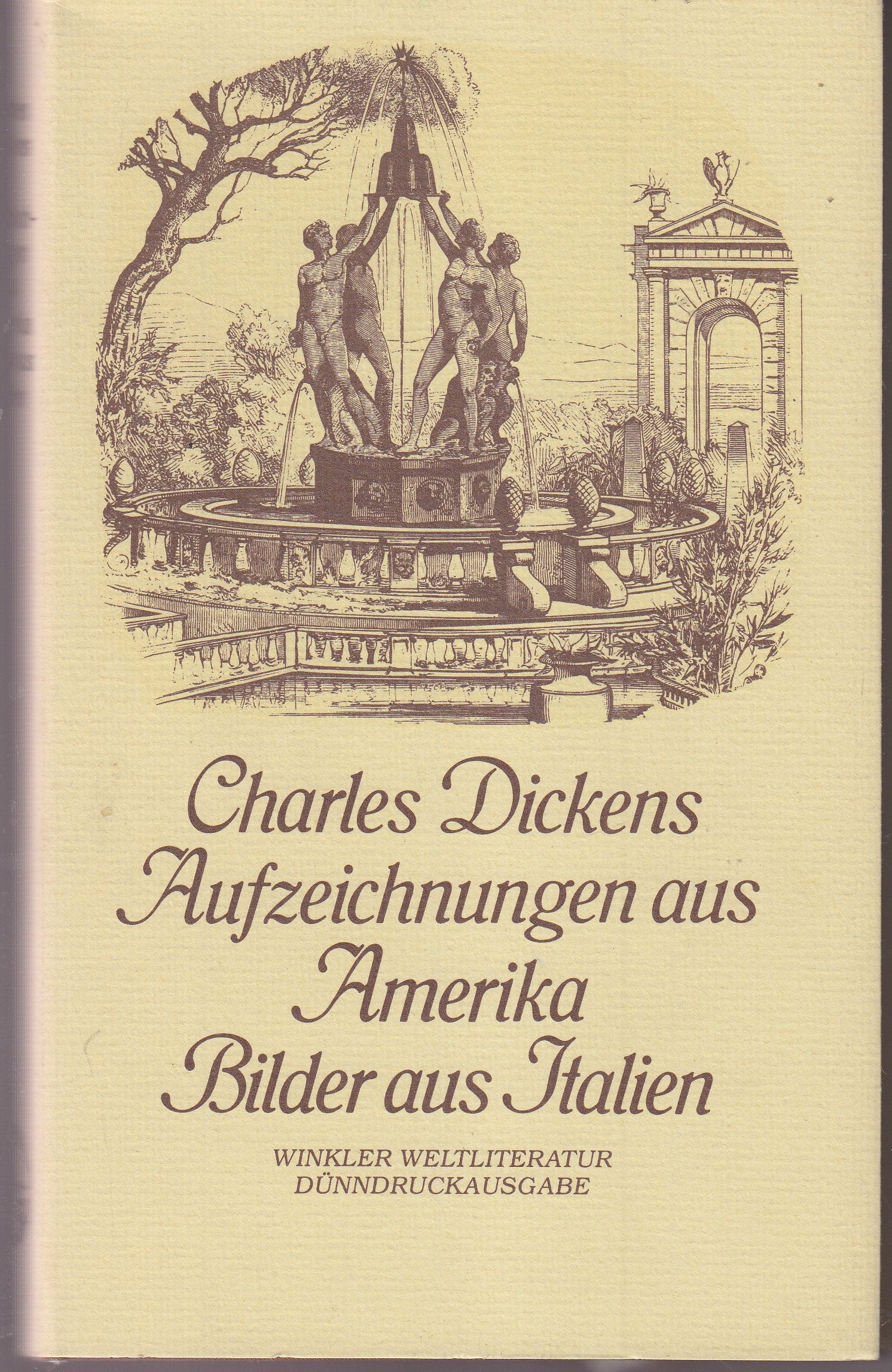 Aufzeichnungen aus Amerika. Bilder aus Italien. Books