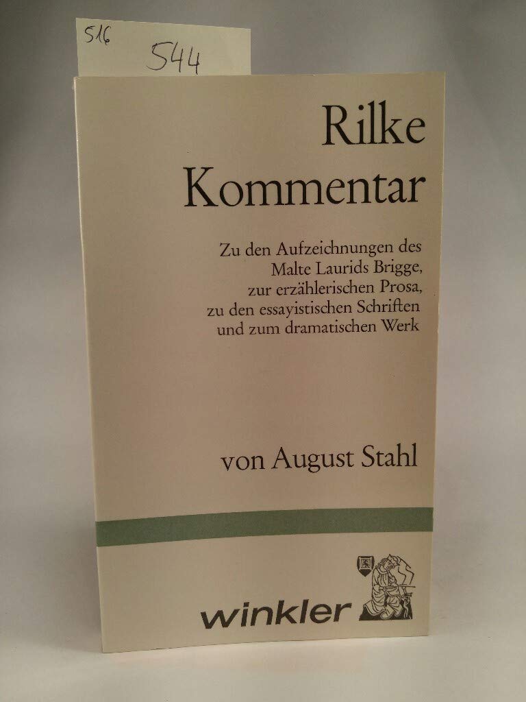 Rilke - Kommentar zu den Aufzeichnungen der Malte Laurids Brigge Professional & Reference Books