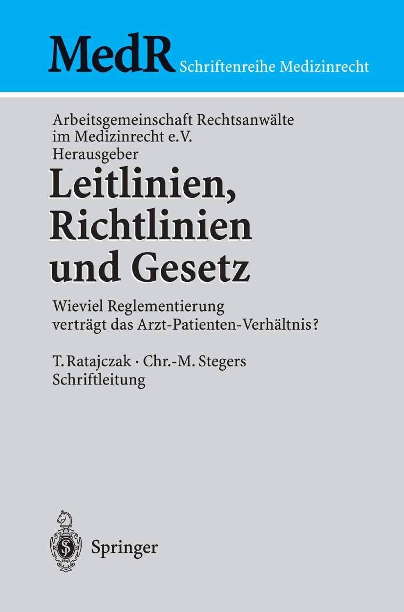 Leitlinien, Richtlinien und Gesetz book