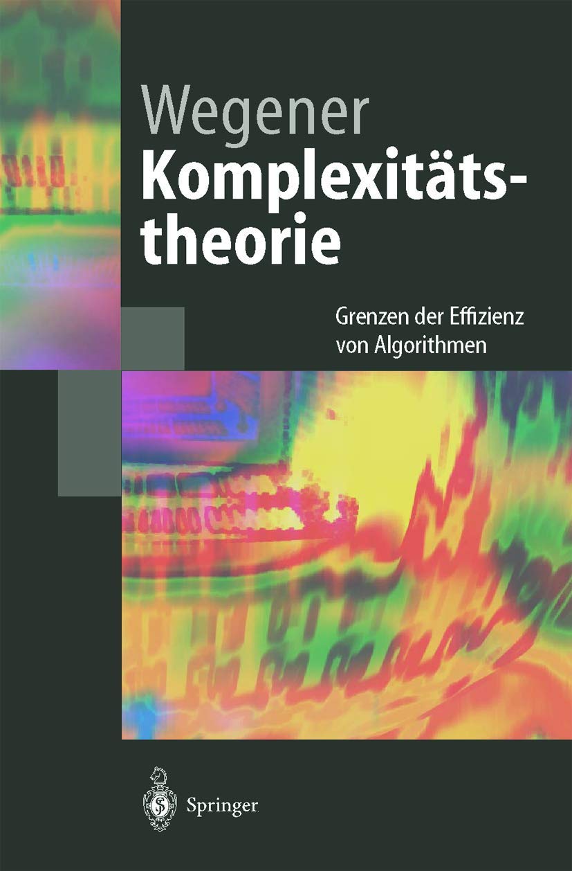 Komplexitätstheorie Computer Science Books