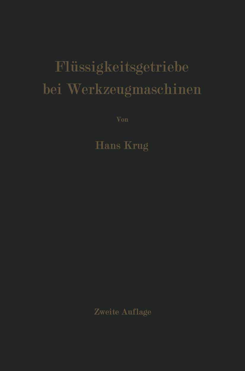 Flüssigkeitsgetriebe bei Werkzeugmaschinen Business & Technology