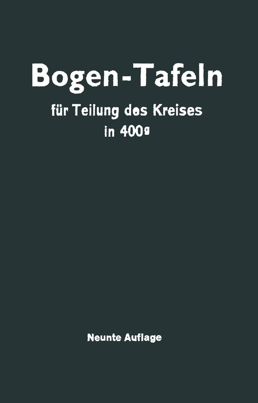 Taschenbuch zum Abstecken von Kreisbogen: mit und ohne Übergangsbogen für Teilung des Kreises in 400g Media & Communication