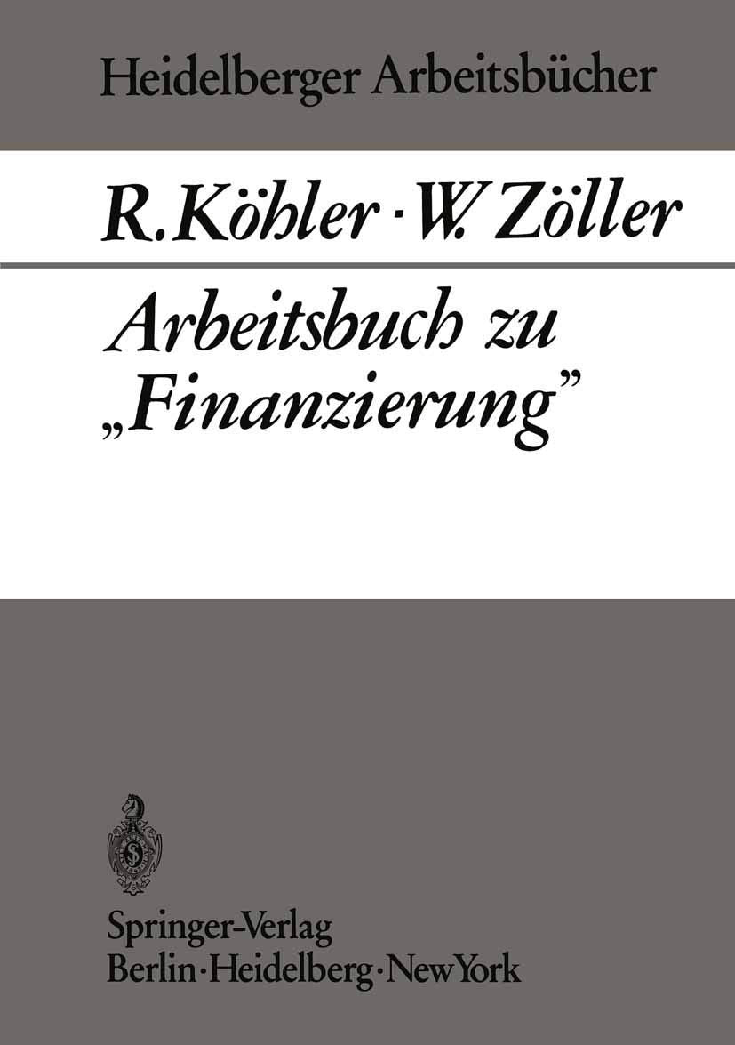 Arbeitsbuch zu "Finanzierung" Law