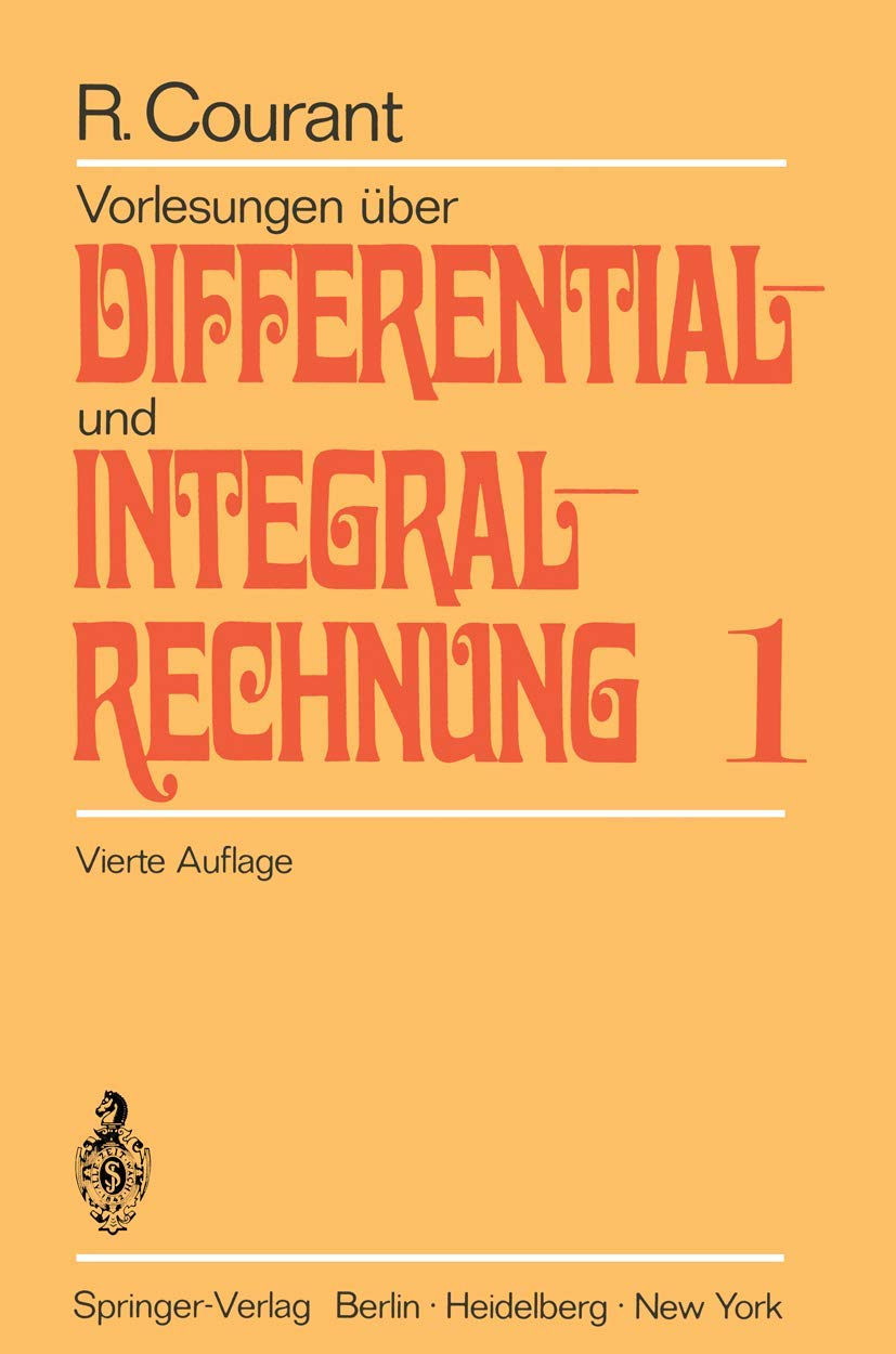Vorlesungen über Differential- und Integralrechnung Mathematics