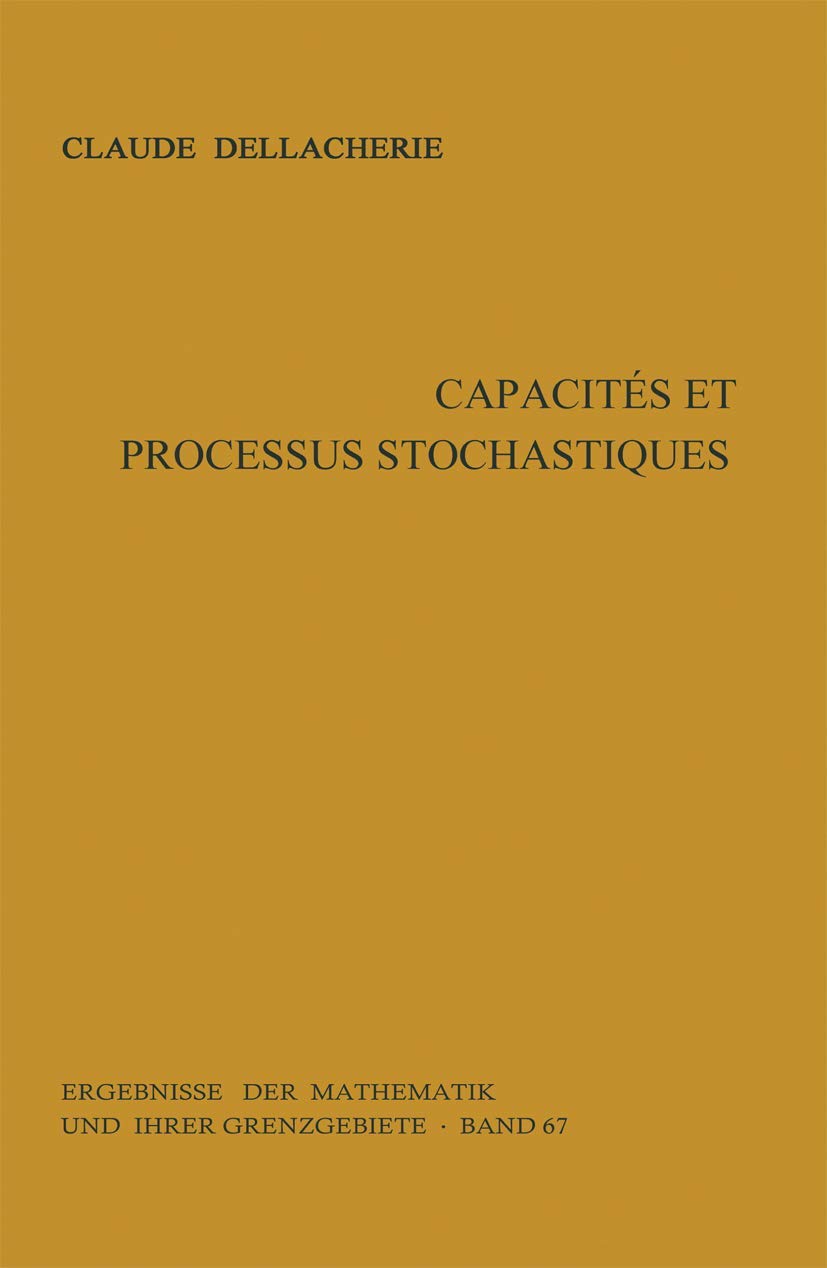 Capacites Et Processus Stochastiques book