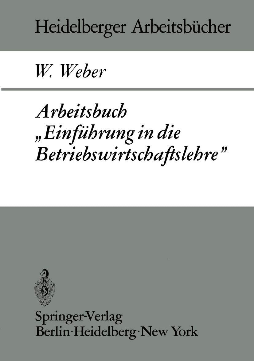 Arbeitsbuch "Einführung in die Betriebswirtschaftslehre" Law