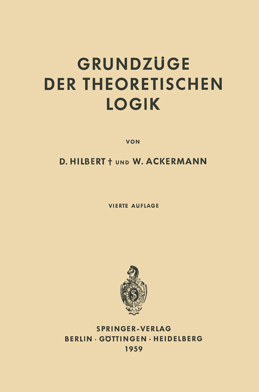 Grundzüge der Theoretischen Logik Computer Science