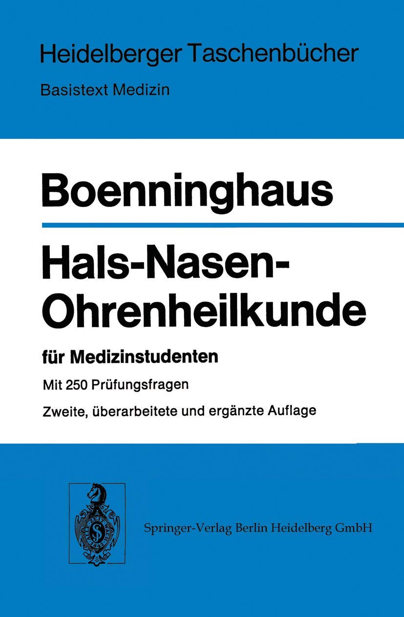 Hals-Nasen-Ohrenheilkunde für Medizinstudenten Medicine