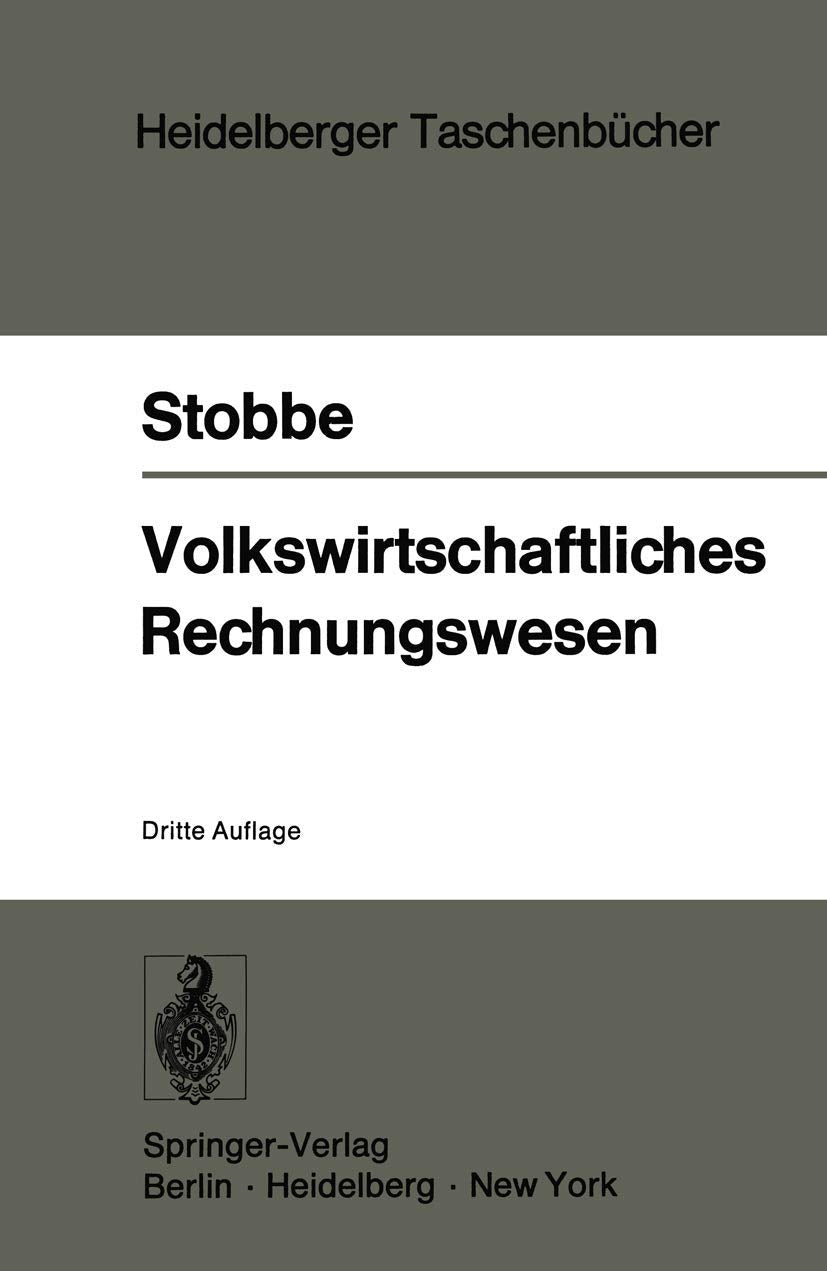 Volkswirtschaftliches Rechnungswesen (Heidelberger Taschenbücher, Band 14) Law