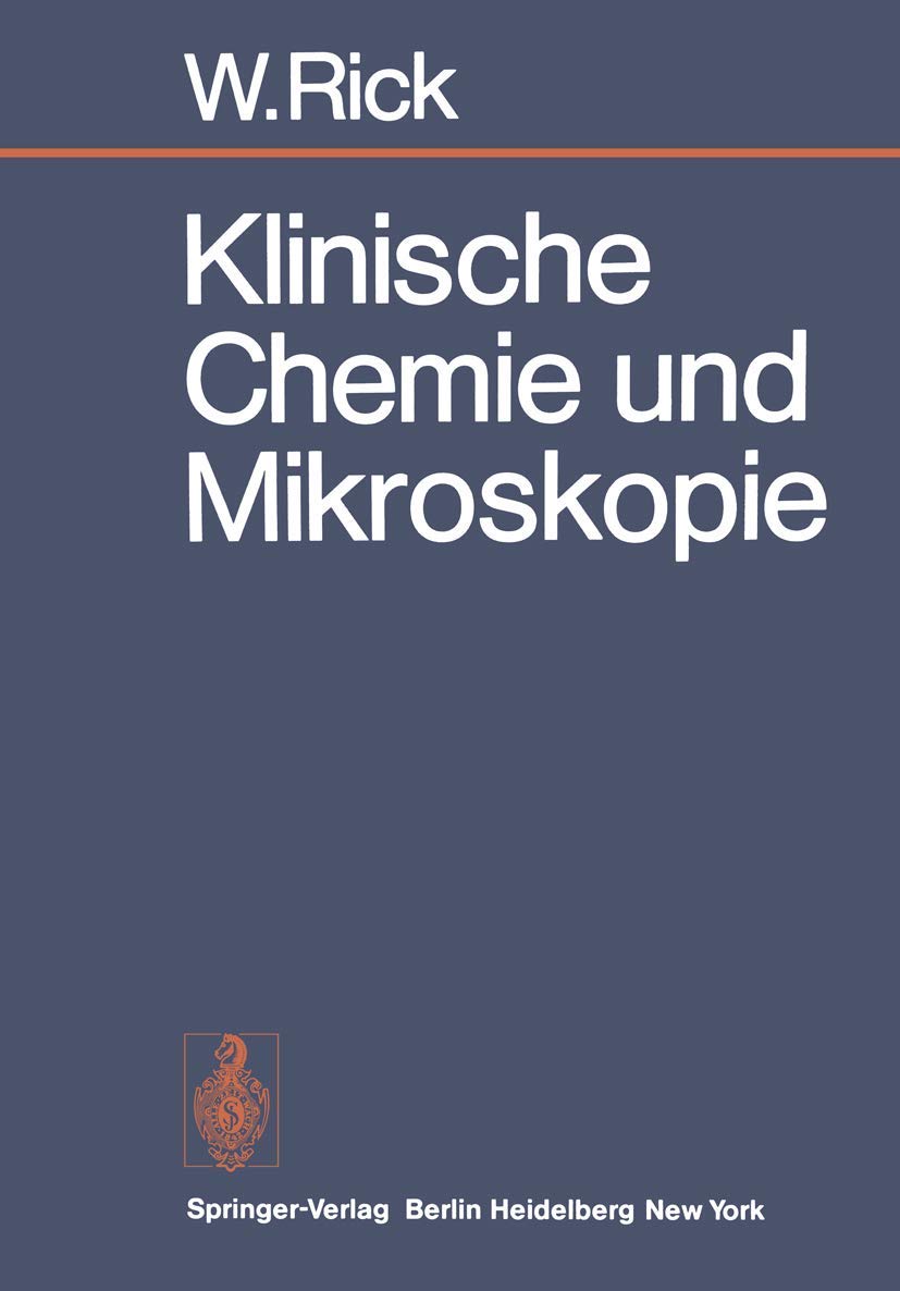Klinische Chemie und Mikroskopie: Eine Einführung Medicine